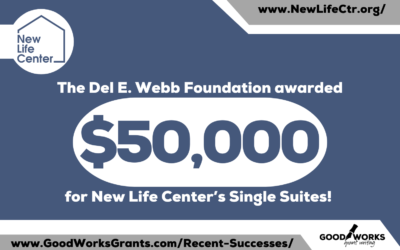 Foundation Grant for New Life Center’s Single Suites Creation