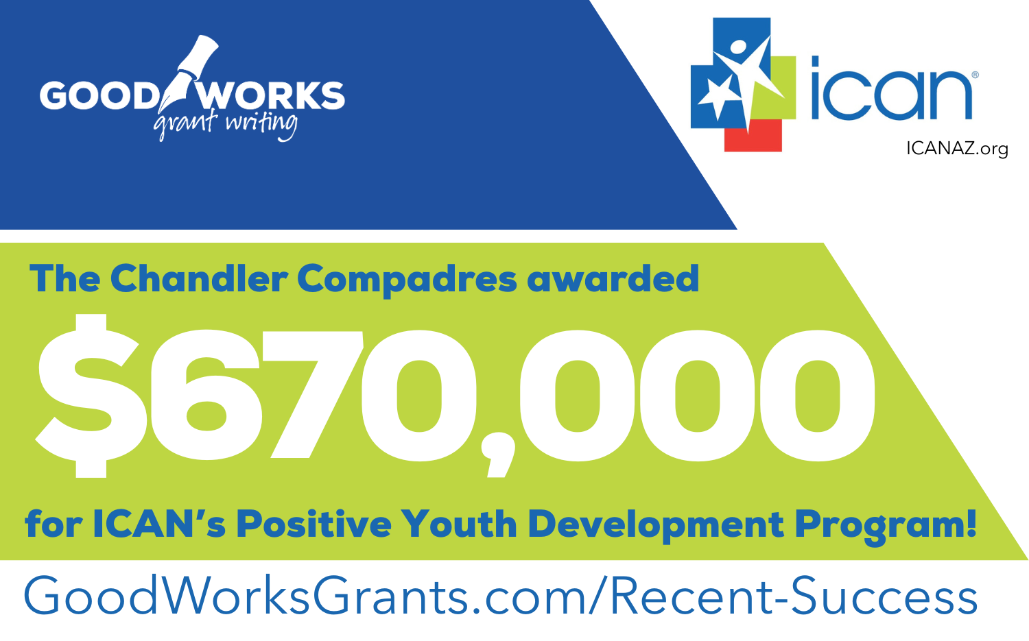 Foundation Grant for ICAN - Good Works Grants