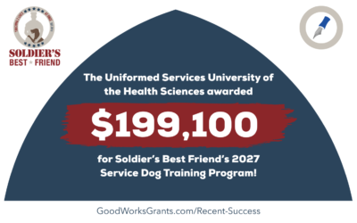 Government Grant for Soldier’s Best Friend